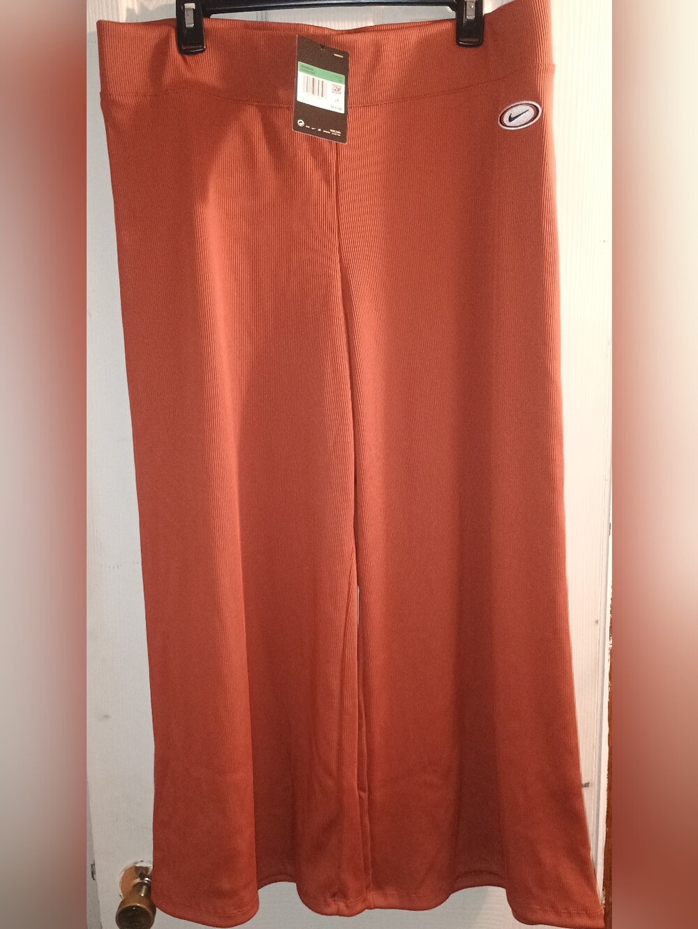 Nike Women’s Rust Orange Ribbed Jogger Pants
